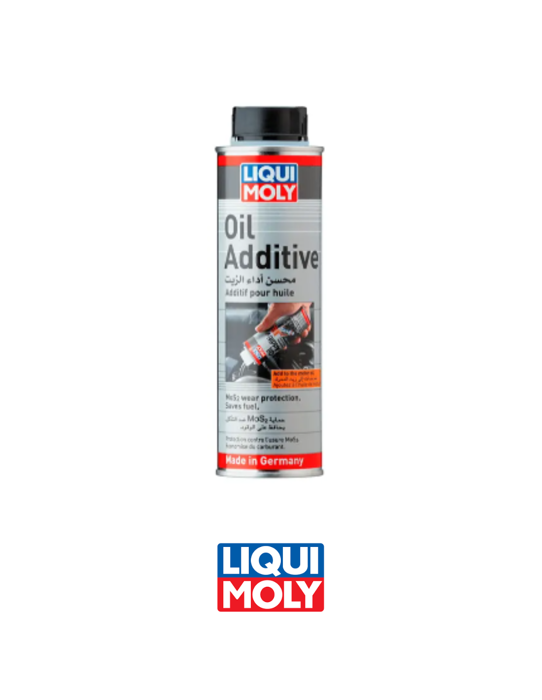 LIQUI MOLY MOS2 OIL  ADDITIV - Aditivo antifricción - 300 ml.