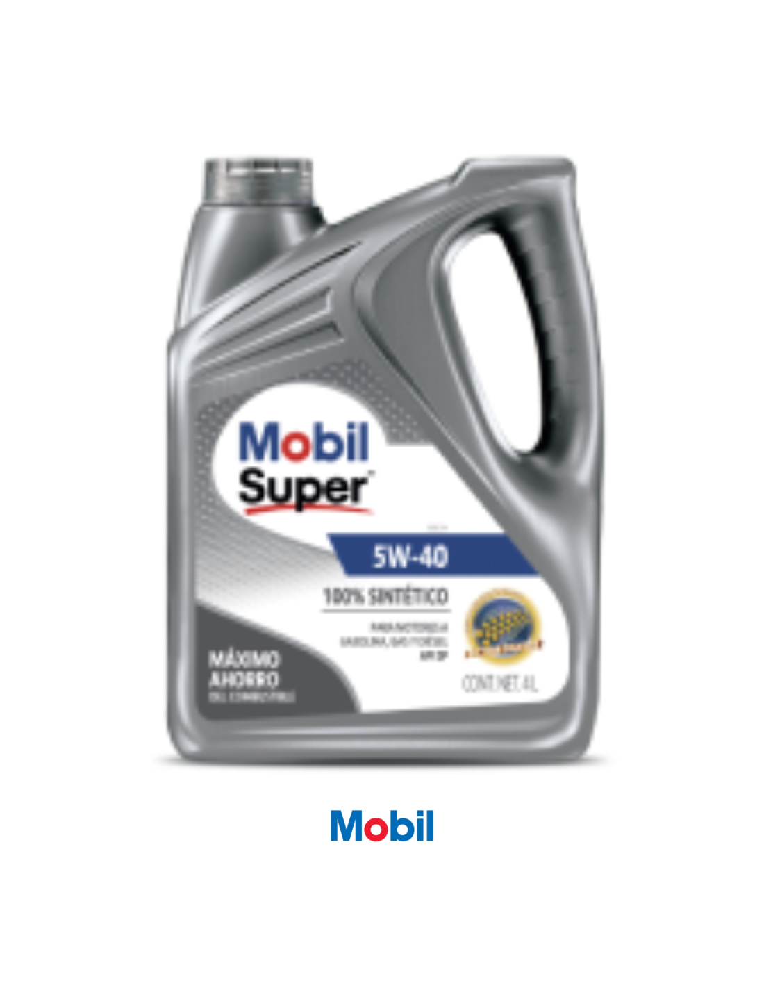 MOBIL SUPER TM, 100% SINTETICO 5W-40 - 4 Lt.