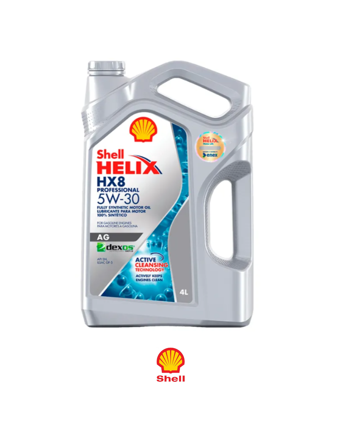 SHELL HELIX HX8 5W-30 AG - SINTETICO - 4 Lt.
